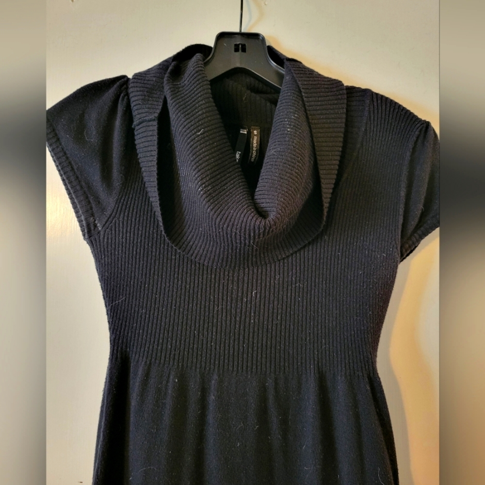Black Cowl neck sweater dress